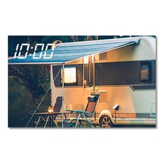 홈마인 LED 캔버스 프린팅 액자 시계 캠핑, 800-HM-CAMPING-25