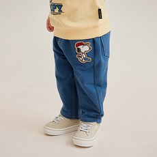 밀크마일 피너츠 스누피 베이스볼 포인트 데님 라이크 팬츠