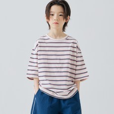 바브키즈 주니어 아동용 델리 스트라이프 티셔츠