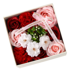 셀라 조화 가정의달 용돈 선물꽃박스, 레드벚꽃, 1개