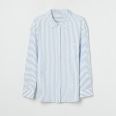 클라비스 여성용 스트라이프 오버핏 찰랑셔츠