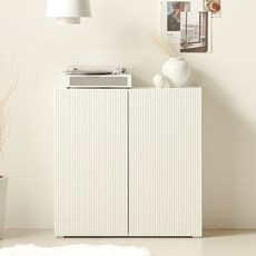 룸앤디 뉴모던 라운드템바 높은 키 높은 수납장 800 방문설치, 화이트