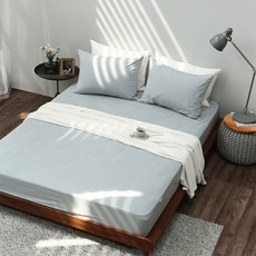 PACO HOME 緻密60支紗高密度單層床墊套, 冷灰色