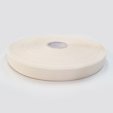 JSTrading素色棉質標籤膠帶 20mm, 原漿乳白, 1捲