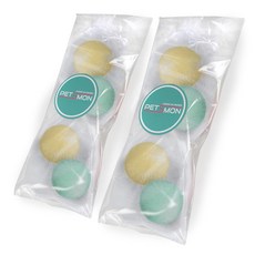 PETSMON 逗貓羊毛球 2入, 混色, 2套