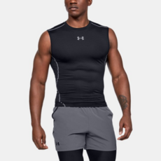 Under Armour 安德瑪 男款UA HeatGear Armor無袖緊身襯衫 1257469-001