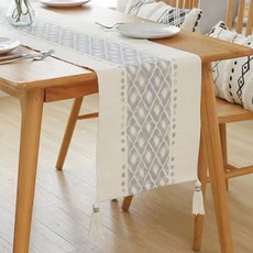 北歐藝術圖案桌旗, 鑽石, L(35 x 220 cm)
