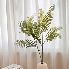 綠葉樹枝人造花, 2個, 棕櫚葉