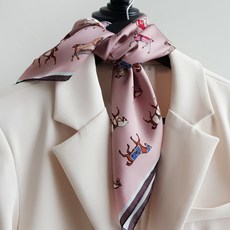 Vavisoo Petit迷你馬圖案方巾