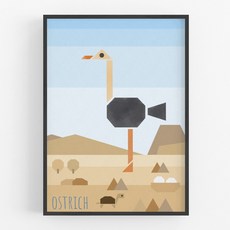 파스텔 그레이 스튜디오 A3 포스터, 타조