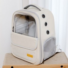 半透明寵物透氣後背包, 混色, 1個