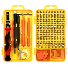 精密螺絲起子 115種 緊湊型組 黃色, 1組, 工具 115種