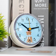 浴室吸附式防水時鐘, 天藍色的熊