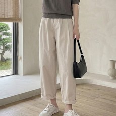 I CAN SIMPLE 舒適寬鬆版反摺休閒孕婦褲