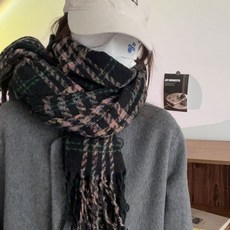 지앤와이 믹스컬러 체크 목도리 머플러