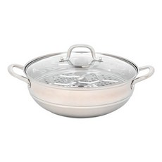 HOMEPOWER 全不鏽鋼IH宴會鍋, 1個, 34cm