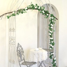 조아트 조화 컬장미 넝쿨, 크림, 2개