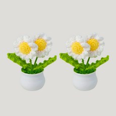 Allode 納骨塔人造花 2入, 11 雙色白雛菊