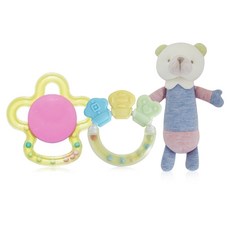 greenlife 孩童搖鈴固齒器3件組 22 RTA款, 混色