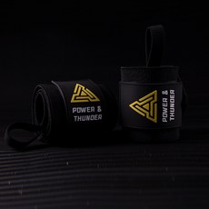 Fit Gym 健身護腕 2入, 黑色, 1個