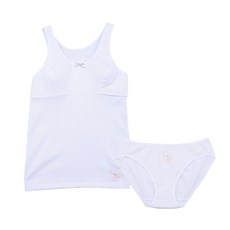 CL STORY 女童發育期第1階段印花內衣背心+內褲