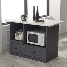 장인가구 이브 아일랜드 식탁 홈바 렌지대형 1200 방문설치, 그레이