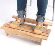고무나무 원목 발받침대 사각 대, 혼합색상