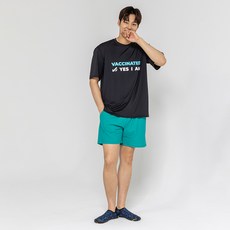 에이치머스 남성용 앤비 래쉬가드 상의 + 워터보드숏 세트