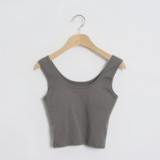 여성용 면 스판 브라캡 나시