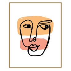 추상 일러스트 053 그림 인테리어액자 IDP-053, 골드