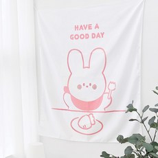 도나앤데코 도나와 친구들 패브릭 포스터 HAVE A GOOD DAY, 혼합색상