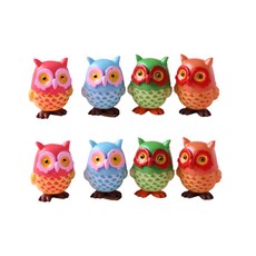 The Deldcat彩色貓頭鷹磁鐵 8種組, 混合顏色