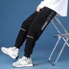 남성용 트렌디한 라인 디자인 스포츠 트레이닝 바지