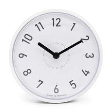 鐘表屋吸附型防水時鐘 DH-128W, 點白