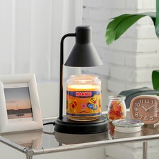 하리보 자캔들 + 플레인 캔들워머 + 전구 2p 세트, 블랙, 트로피칼펀