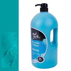 Darumi 壓克力顏料 大容量 27 藍石綠, 1色, 2L