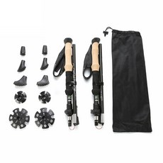 Ansisters 運動鞋登山杖 2入, 黑色, 2個