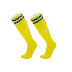 Yogojogo 冰上曲棍球襪 雙腳穿著 M, 17 黃色藍邊, 1套