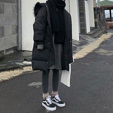 孕婦毛領連帽袖口可調鋪棉外套 zxc39