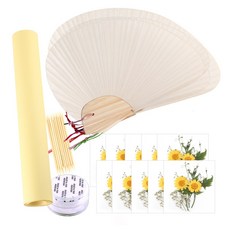 조가비 부채 만들기 압화 체험 패키지 중 10인용, JK320, 1세트