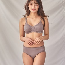 러블리온 쟈가드 인견 순면몰드 노와이어 통기성 브라팬티세트 HA0+AH03