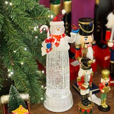 Marsh Marigold 聖誕長形雪人音樂盒, 混合顏色, 11 x 9 x 31 cm