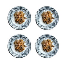 柳枝餐具盤子 12cm, 混色, 4個