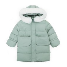 ToTo Heros 女孩童粉彩連帽長版鋪棉外套