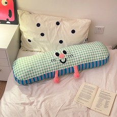 soonZAM 時尚眼鼻嘴身體抱枕, 綠色