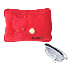 GOMIGIFT 充電式熱敷墊 貓咪圖案 紅色, NY-250（普通型）