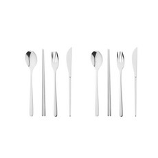 에델코첸 루나 커트러리 2인 8p세트, 미러, 숟가락 + 젓가락 + 나이프 + 포크