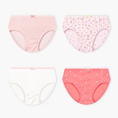 Uni FRIend 女童款Garden Rabbit系列印花三角內褲 4件組