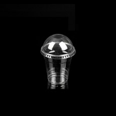 塑膠杯 240ml+圓頂蓋組合, 1組