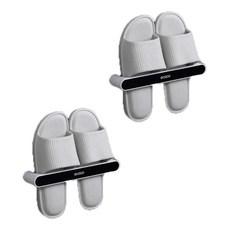 ecoco 意可可 小型拖鞋架, 黑色, 2個